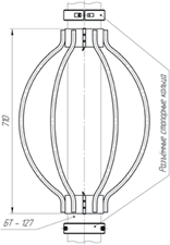 Башмак колонный с обратным дроссельным клапаном и посадочным узлом БКБТ_1